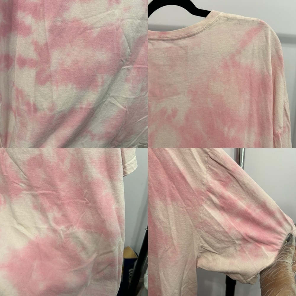 Aaliyah Pink Tie Dye Graphic Tshirt Size Large - "Ashlee" - Picture 14 of 16